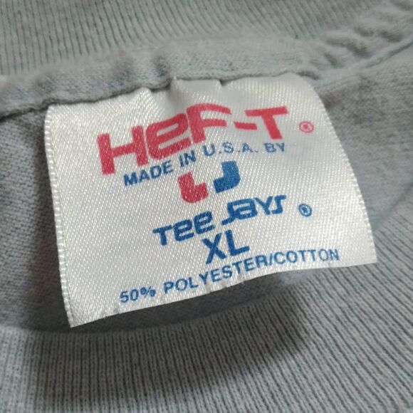 Vintage 80s No Problem Cool Cat Illustration Air Waves T-Shirt - Picture 5 of 9